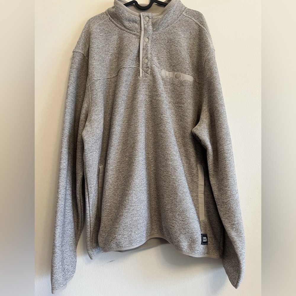 Eddie Bauer Men's Sweater Fleece Size XXL H. Ivory